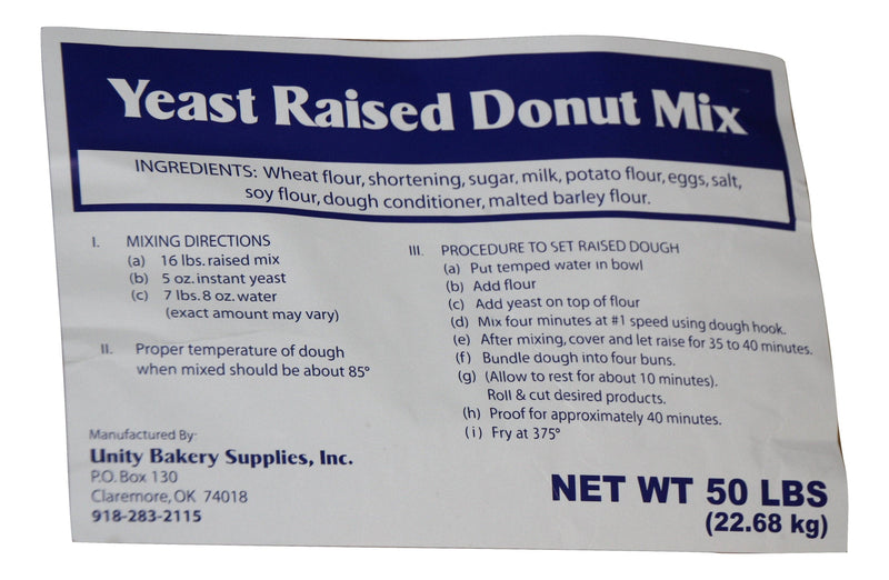 Bulk Blue Label Raised Donut Mix- 40 bag pallet - Donut-Equipment.com