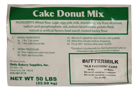 Bulk Buttermilk Cake Donut Mix 40 x 50#  bags (2,000 lbs) - Donut-Equipment.com