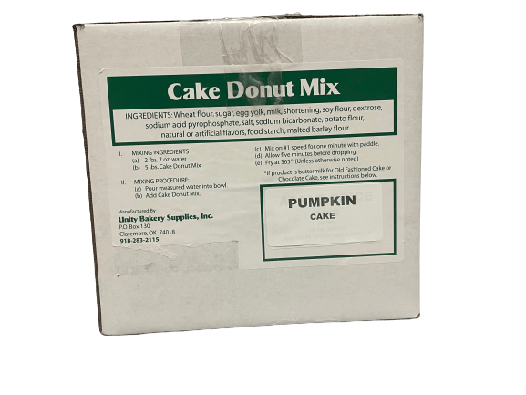 Pumpkin Spice Cake Donut Mix 35# box Seasonal) - Donut-Equipment.com