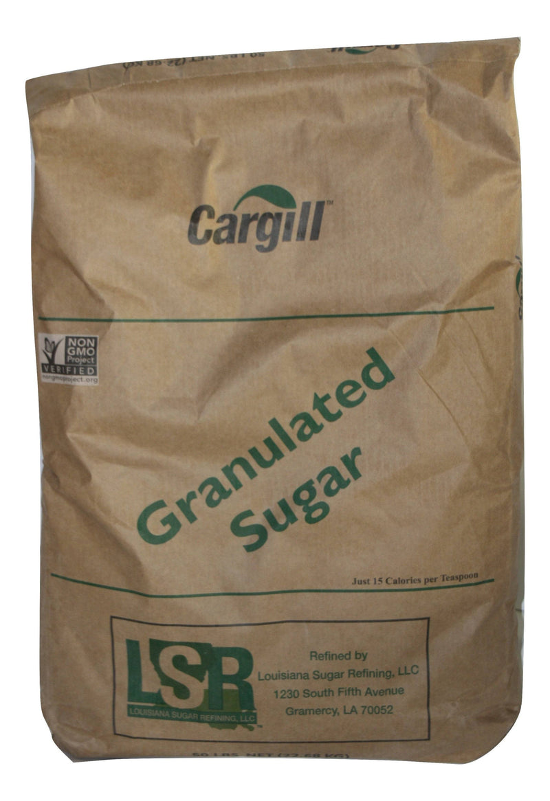 Fine Granulated Pure Cane Sugar 50 Pound bag (brand could vary) - Donut-Equipment.com
