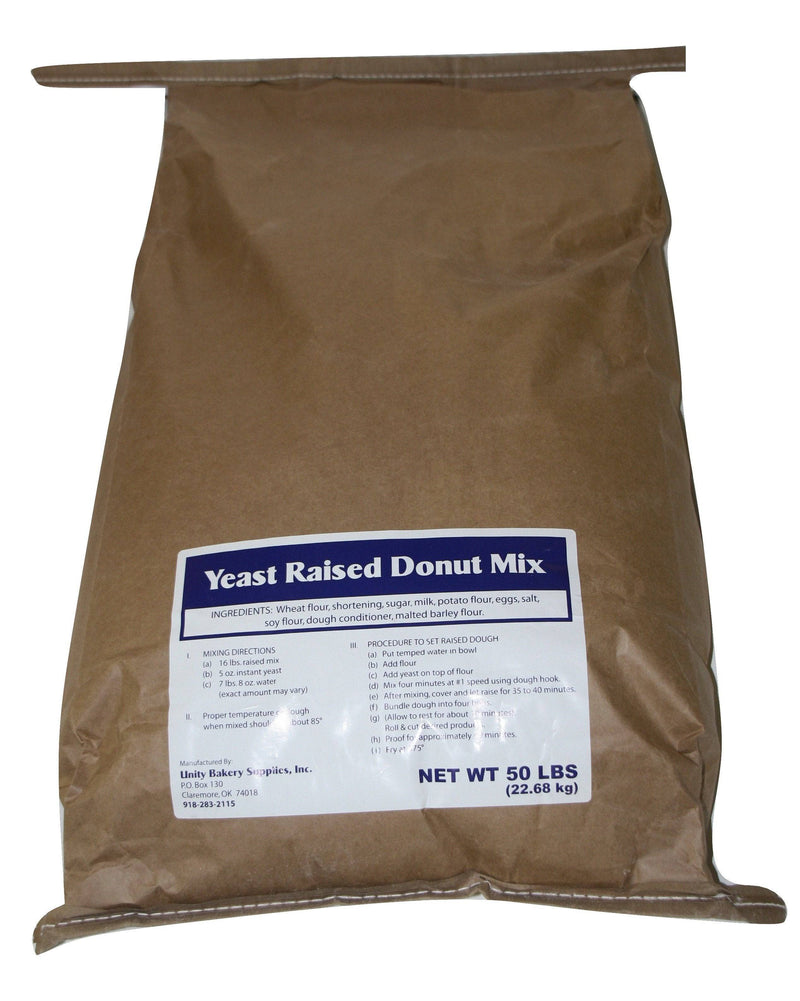 Blue Label Yeast Raised (Table Cut) Donut Mix 50# - Donut-Equipment.com