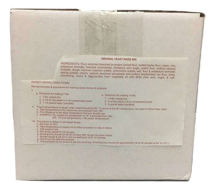 Red Label Raised Donut Mix- 35# - Donut-Equipment.com