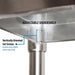 BK Resources 48" x 24" 18 Gauge Stainless Steel Work Table with Galvanized Undershelf – Prep Table - Donut-Equipment.com