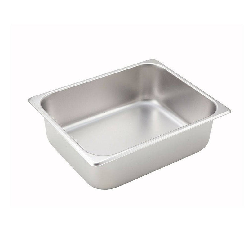 WINCO Half-Sized Steam Pan, Stainless - Donut-Equipment.com