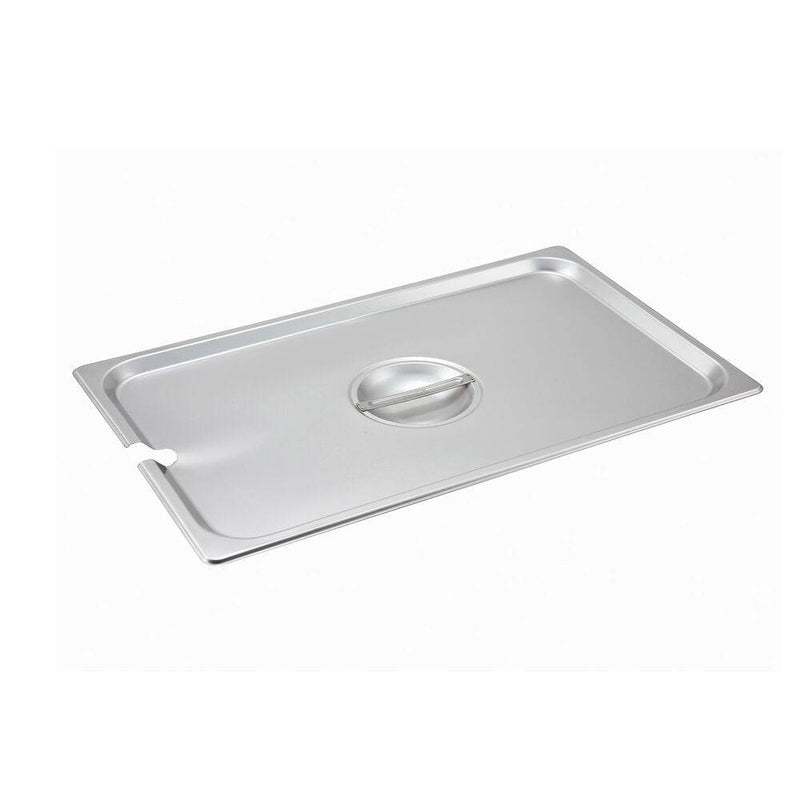 WINCO One Third Size Steam Pan & Slotted Lid, Stainless - Donut-Equipment.com