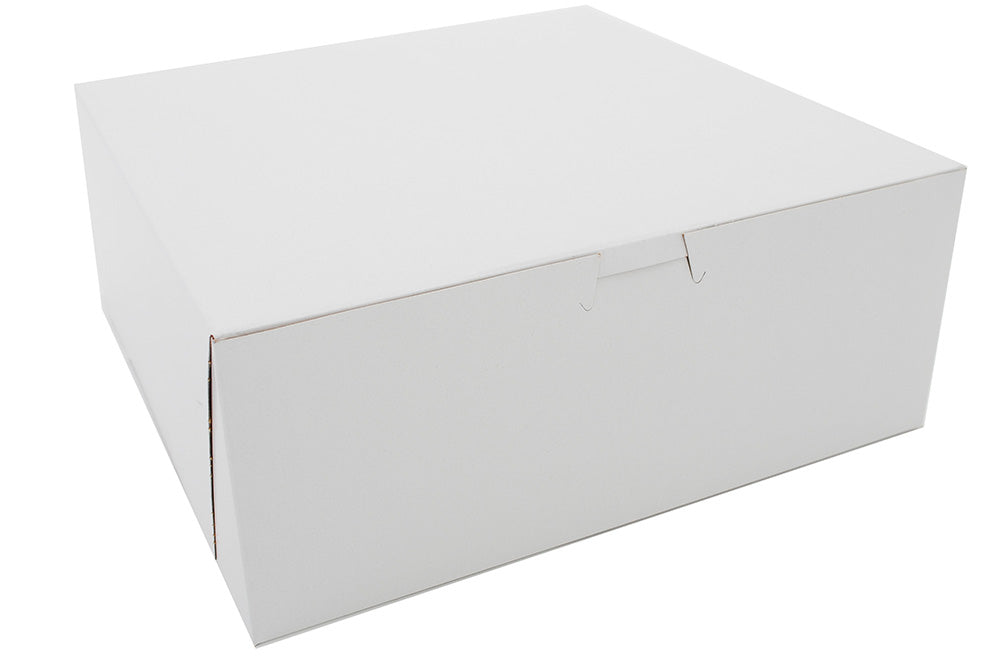 10 x 10 x 4 LC White Bakery Boxes 100 count