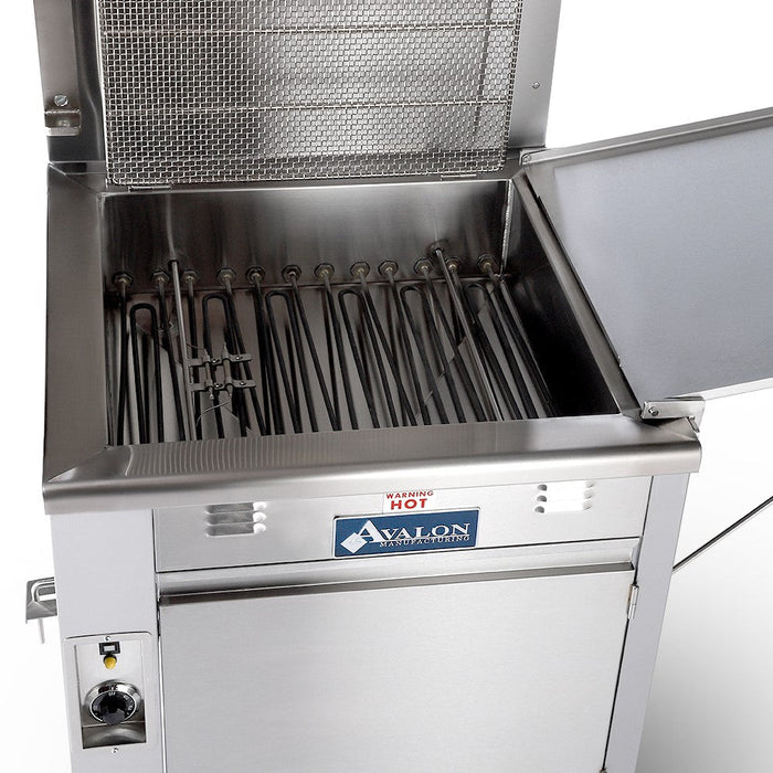 Avalon ADF24-E-3 Donut Fryer 24" X 24" Electric (3 phase) Left Side Drain Board With Submerge Screen (ASUB24-E)