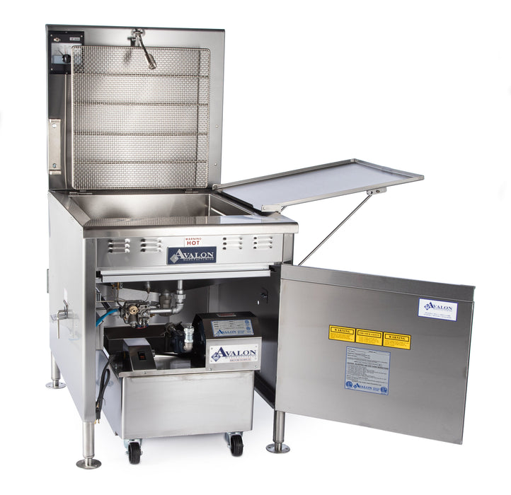 Avalon 18" x 26" Donut Fryer, Natural Gas, Standing Pilot, No Power, Right Side Drain Board