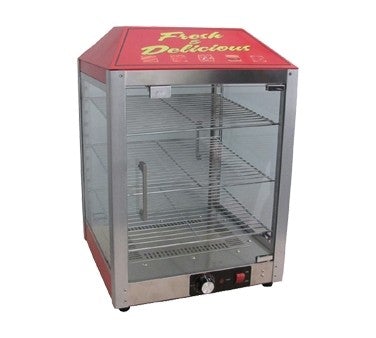 Two Door Warmer and Merchandiser for Cooked Foods Display for Service Counter