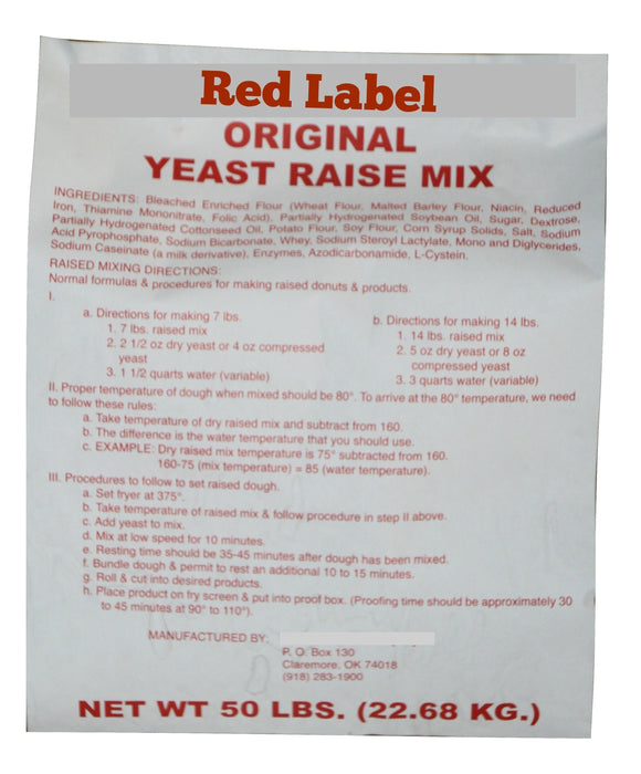 Red Label Raised Donut Mix Free Sample- 5 pounds Free but you pay $19.35 for shipping & handling