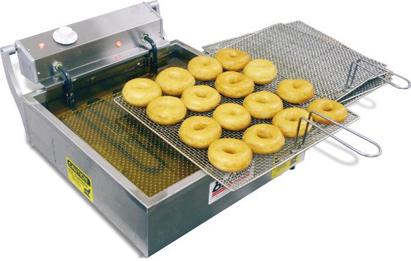 616B Cut-N-Fry for Loukoumades- Includes Depositor, Plunger, Cylinder, Mount, Submerger, 2 screens with handles and Fryer
